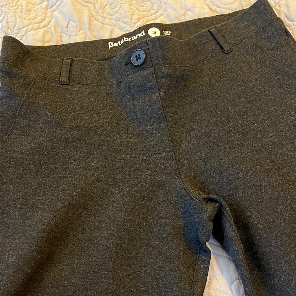 Betabrand Women’s M charcoal bootcut